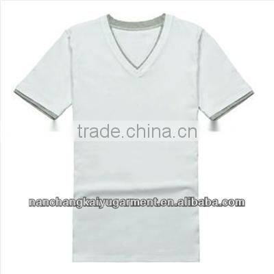 Men's Slim Tight Fitting Short Sleeve V-Neck T-Shirt In Nanchang