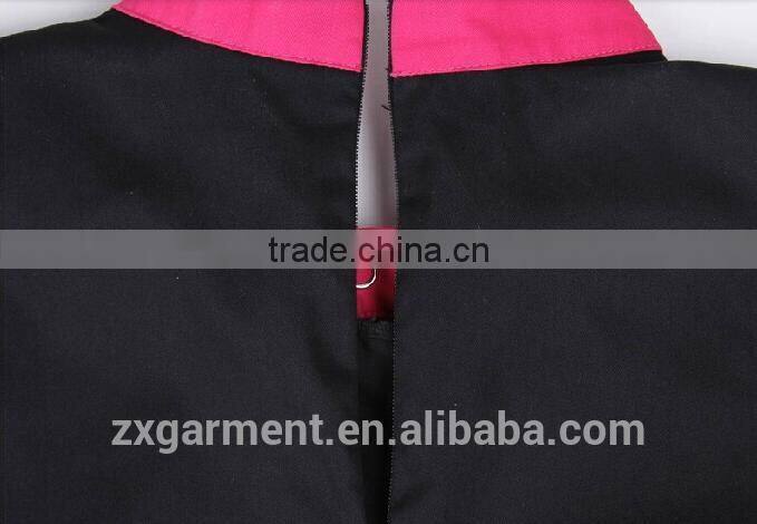 2017 ZX Fashion Design Western Fast food Restaurant Uniform Cheap Price