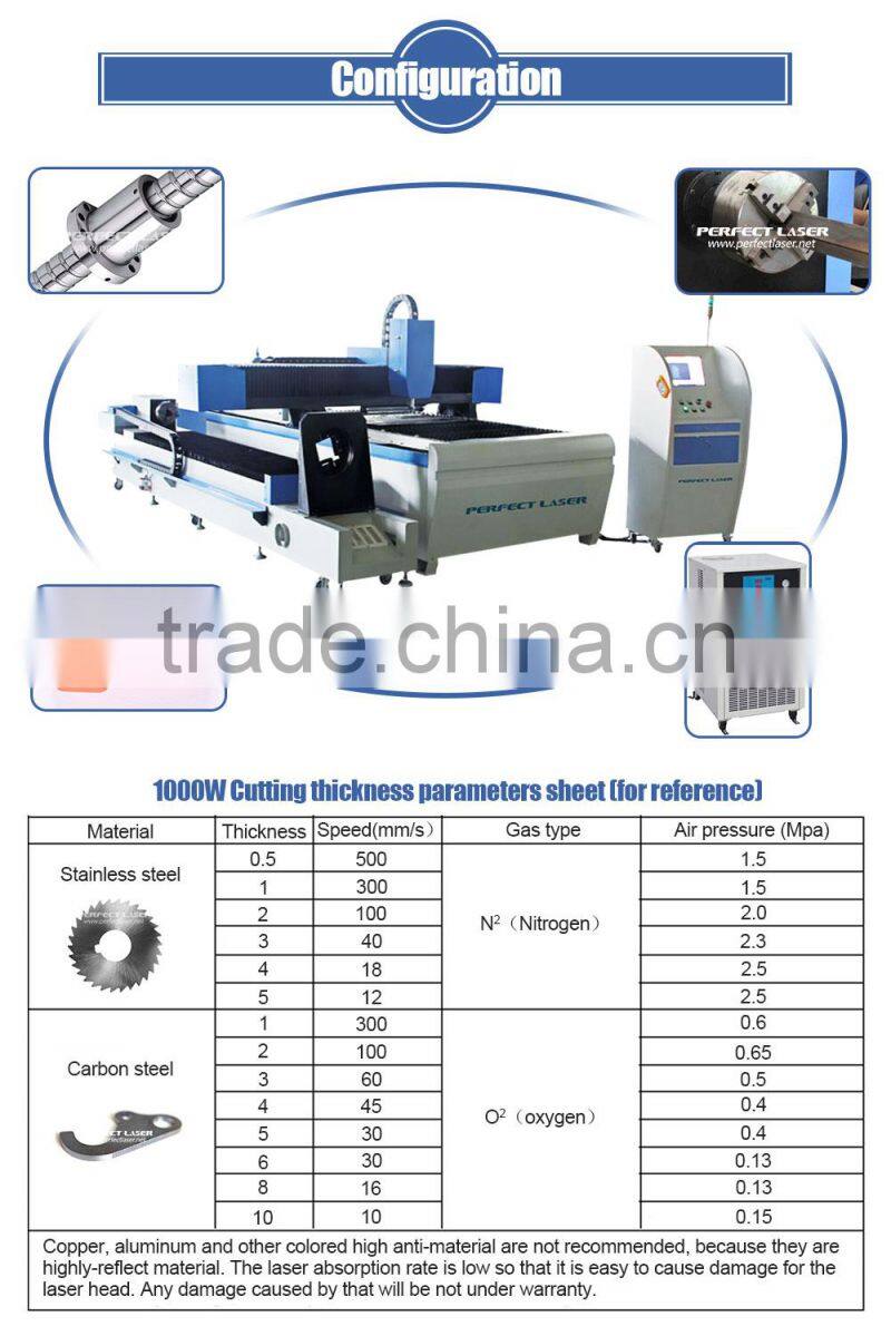 500W 1000W Fiber laser cutting machine for Metal Pipe