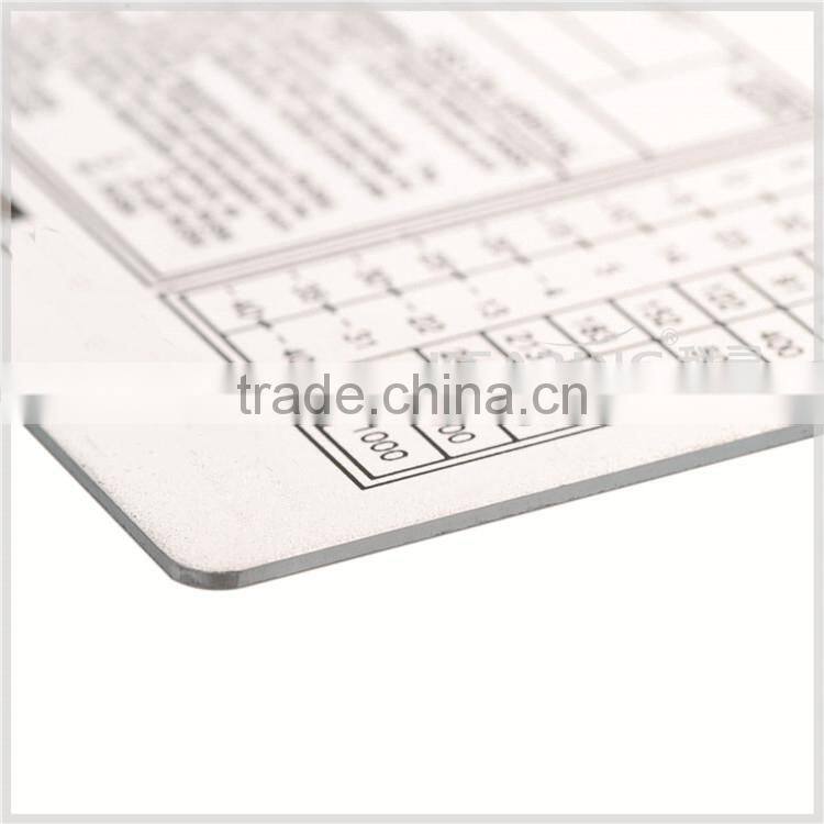 Chinese Manufacturer High quality metal pilot clipboard, aviation training metal kneeboard with two holes on side #IFR