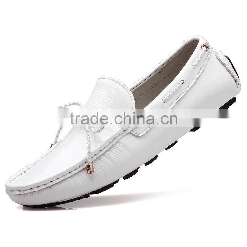 high quality adults glazed leather shoes sample for male, men casual shoes putent leather made in jinjiang factory