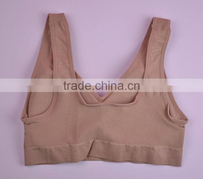 GZY 2015 low price health sport yoga sports women sexy nude bra