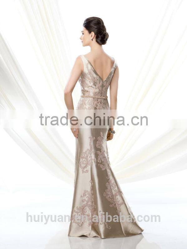 sexy long satin lace evening nice design casual dress