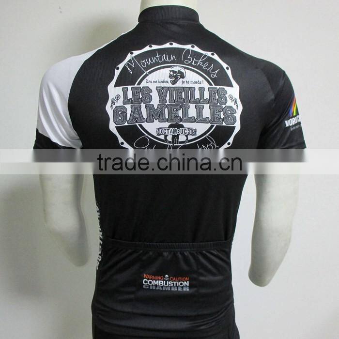 Custom cycling jersey with sublimation print