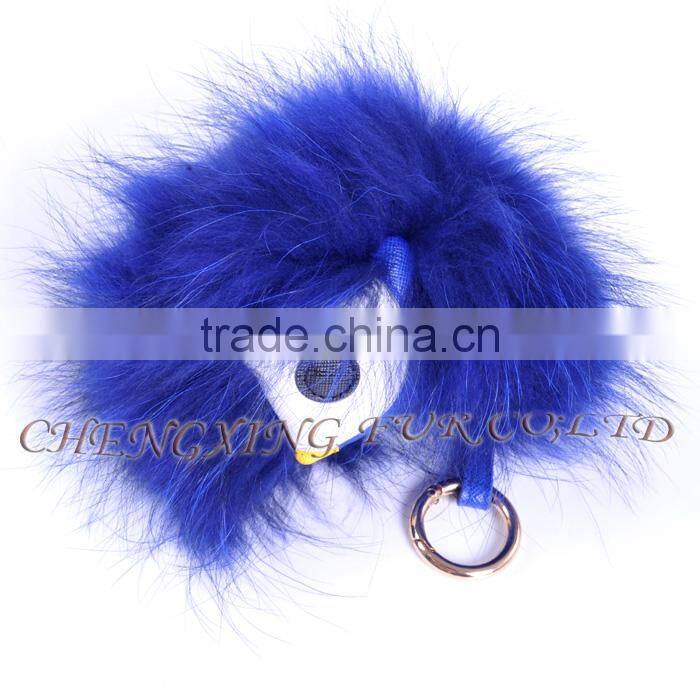 CX-R-48K Cute Accessories Fashion Genuine Fox Raccoon Fur Key Chains