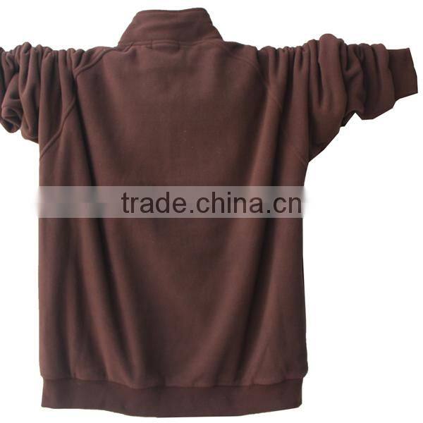 100%cotton stand collar thick jacket coat man