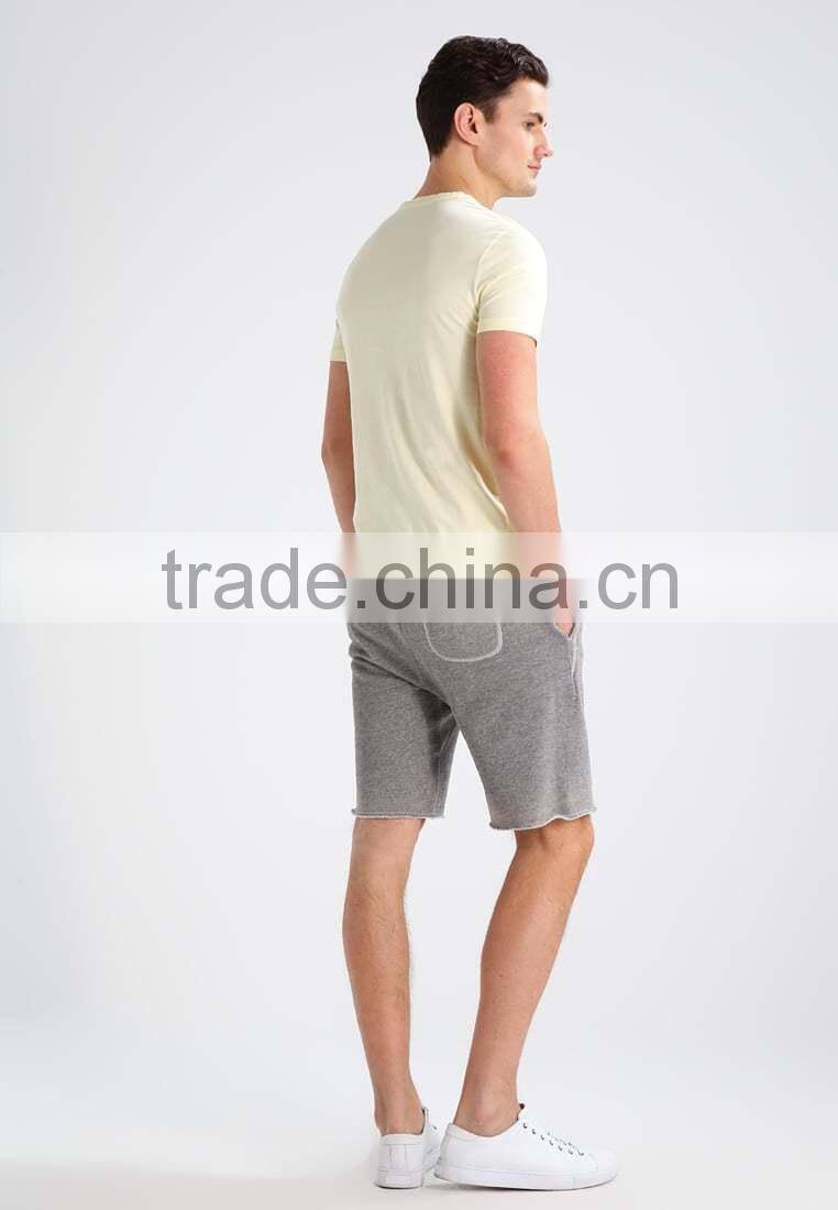 MGOO Custom Made Mens Sweat Shorts Sport Wear Running Wear French Terry Short Pants With Raw Cut Hem