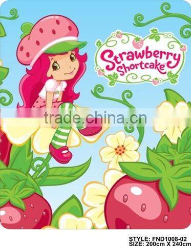 printed fleece blanket cartoon design