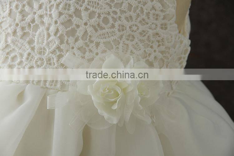 New White girls Lovely wear cheap wholesale children frocks design girls flower party dresses Fluffy baby first Communion dress