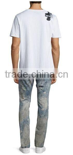 Biker Jeans Fashion Denim trousers(LOTK057)