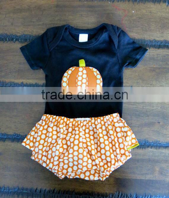 New born clothes Halloween baby gift set romper and bloomer wholesale alibaba