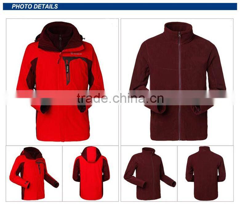 Waterproof Jacket Removable Liner Men's Jacket Climbing Wear