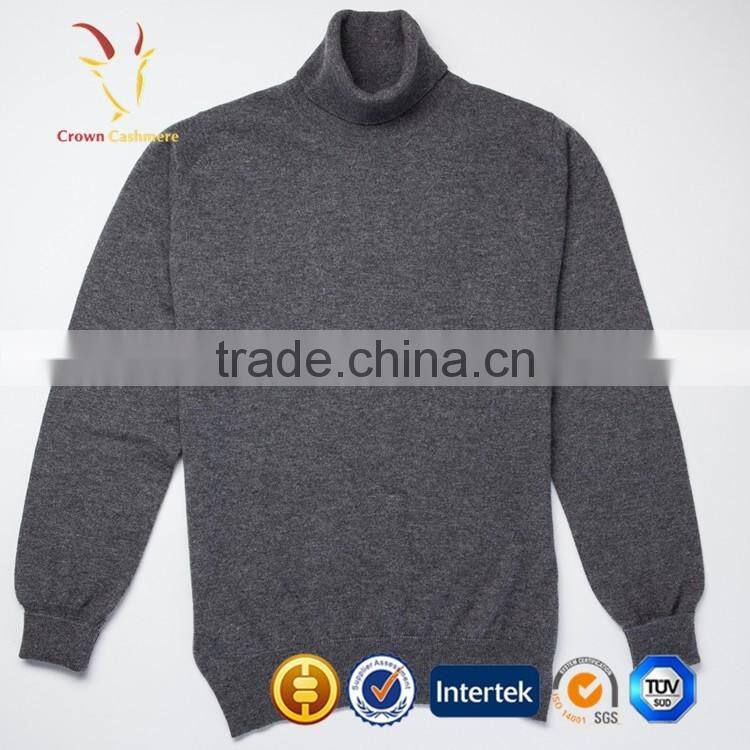 Turtleneck Classic Cashmere Men Jumpers Sweater, Plain Knitwear