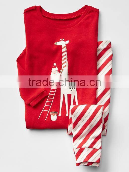 Boys Embroidered pajama set