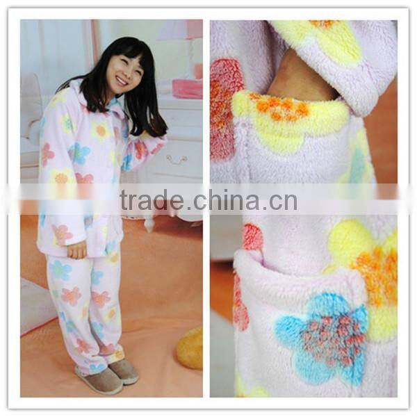 fashion casual women's winter pajamas set