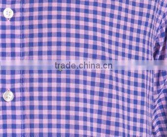 cotton casual purple plaid men shirts