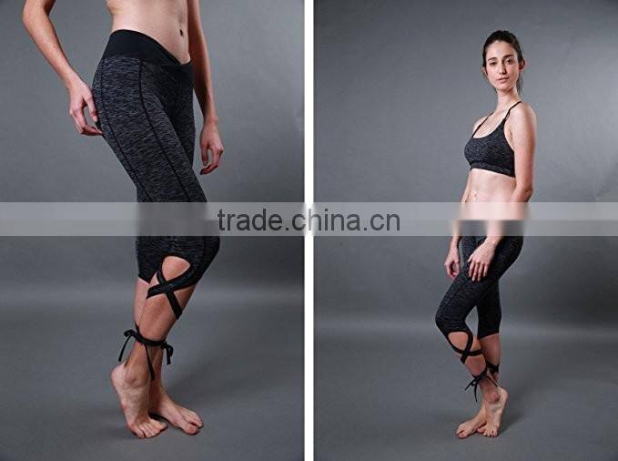 Wholesale Fashion Design Women Sports Leggings Tight Yoga Pants Fancy Dance Leggings