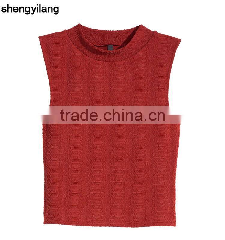 New arrival lady's sleeveless top wholesale fashionable fitness tank top guangzhou manufacturers