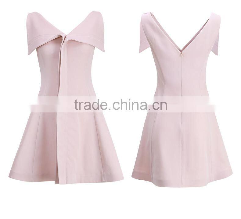 OEM fashion latest ladies dresses , v neck summer casual dresses for wholesale