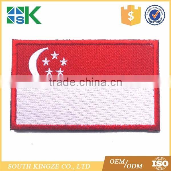 Singapore moon star flag logo clothing brand patch
