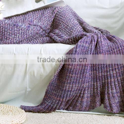 New Design Blankets Cashmere&wool Mermaid Tail Blanket