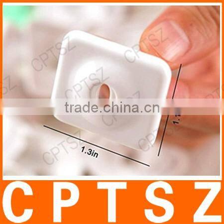 Baby Mate 24 PCS Childproof Electrical Outlet Plugs with 4 Parent Keys (White, 1.3" x 1.1" Plug Size) - Electric Socket Cover -