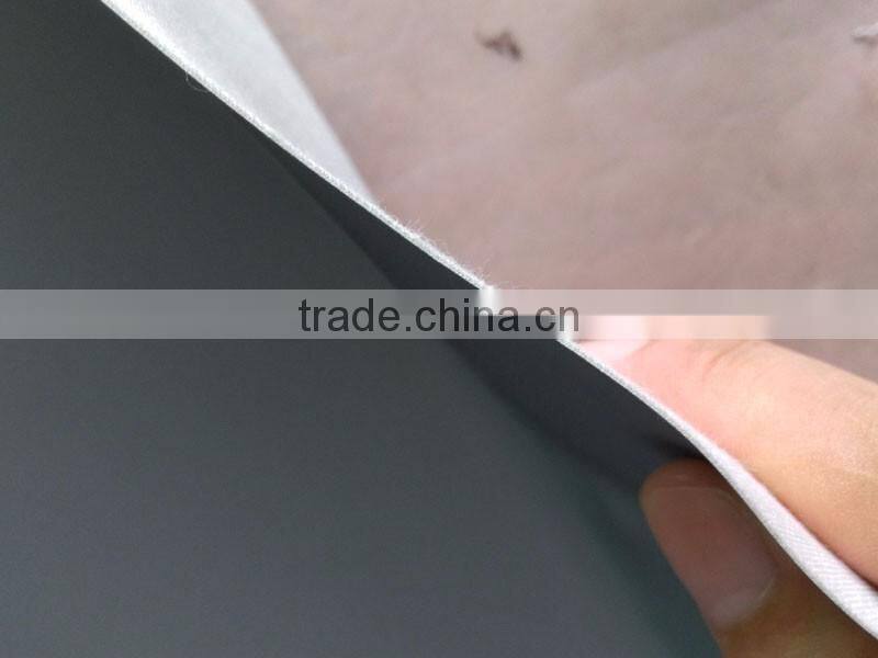 Custom silver grey waterproof 0.6mm abrasive resistance reflective pu leather fabric for sewing shoe