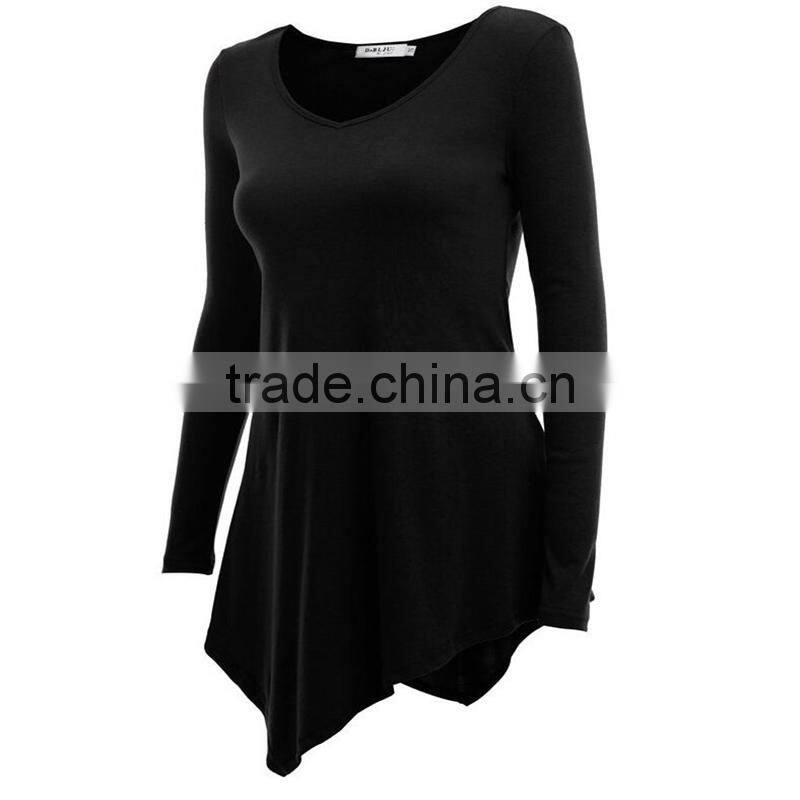 Women's beaded side seam ladies uniform t-shirt blouses