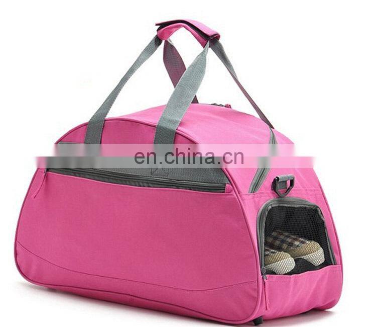 2015 latest fashionable colorful durable waterproof fitness sport bag with shoe apartment