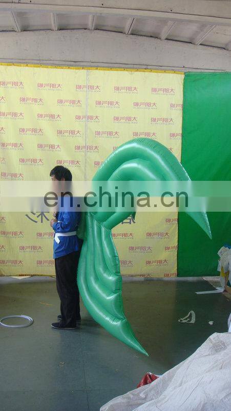 customized new style green inflatable costume butterfly wing for advertising