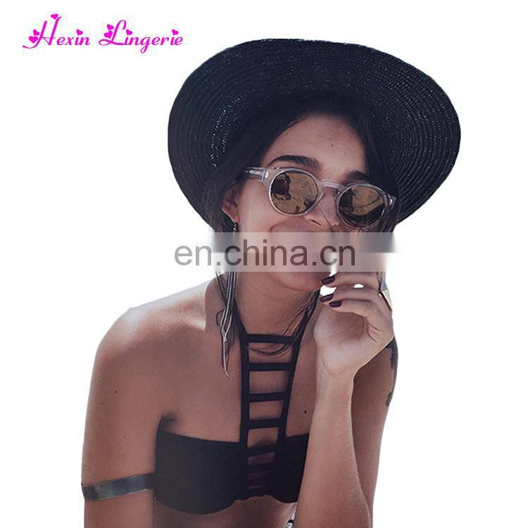 Wholesale Women Plain Seamless Blue Mesh Irregular Sport Sexy Yoga Bra