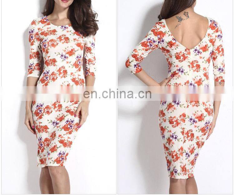 body shaped elegant hollow out dress