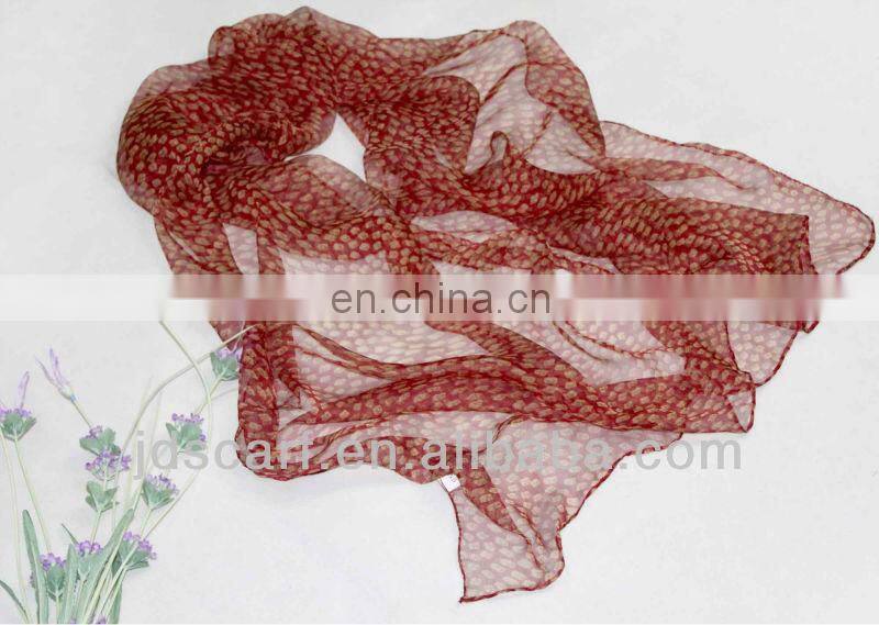 necklace vne JDS-001# excellent scarves super thin 100% silk feeling polyester