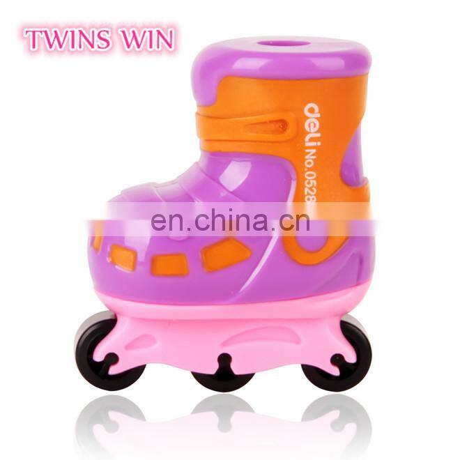chinese cheapest stationery wholesale 2018 alibaba hotsale cartoon cute Roller skates shaped mini pencil sharpeners for children