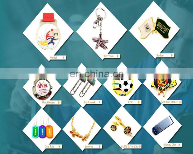 custom made round promotional metal keychain, key ring