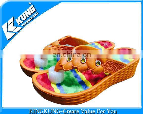 cute slippers for girls with PVC airblowing material