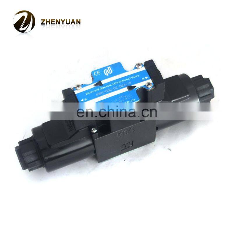 Double head solenoid valve hydraulic SWH-G02-C2/C2M/C22M/C23-D24/A110/A220