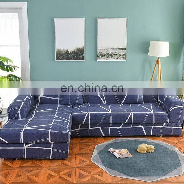 New 2pcs L Shaped Couch Slipcover Case Chaise Longue Corner Sofa Cover Elastic Stretch For Home Pet Sofa