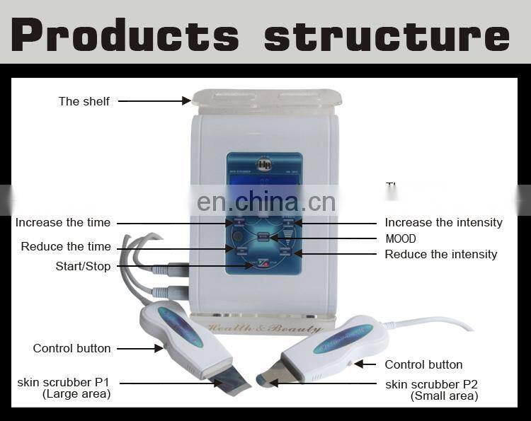 Home Use Portable face cleaner ultrasonic skin scrubber facial Peeling machine