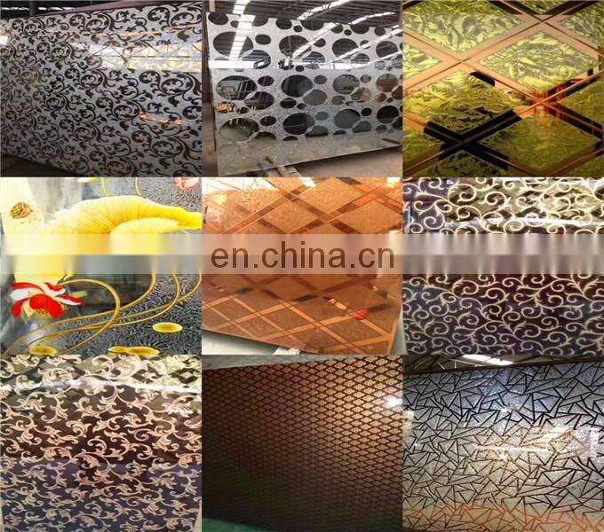 China Supplier Custom Shape 6mm Decorative Glass wall art Used For Decoration