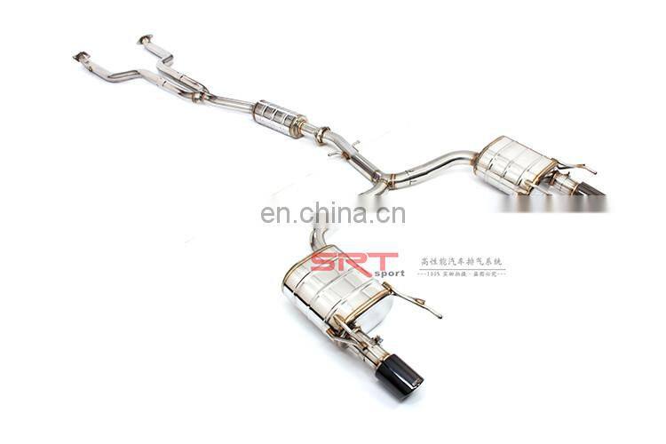 Exhaust Pipe for Toyota REIZ titanium exhaust catback with quad double tip