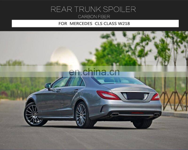 Carbon Fibre Rear Wing Spoiler for Mercedes Benz W218 CLS400 CLS500 CLS550 AMG Sedan 4-Door 2012-2017