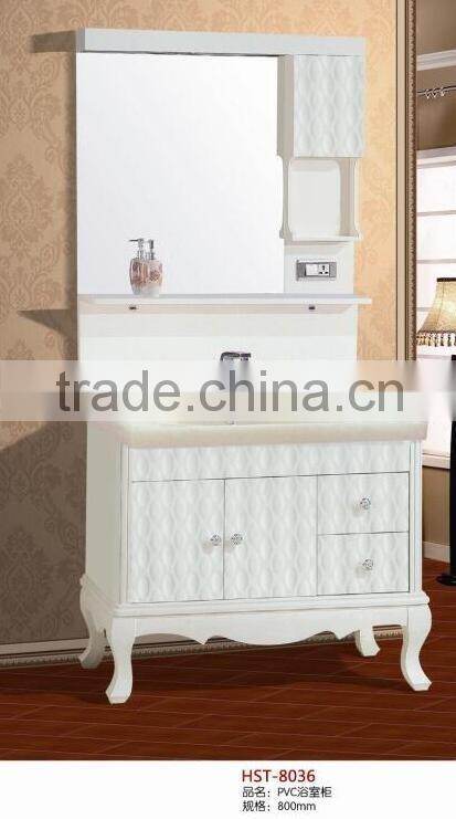 Floor mounted PVC cabinet with Legs
