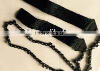 Outdoor survival wire rope chain saws portable wire saw blade life-saving 360 degrees rotation curve