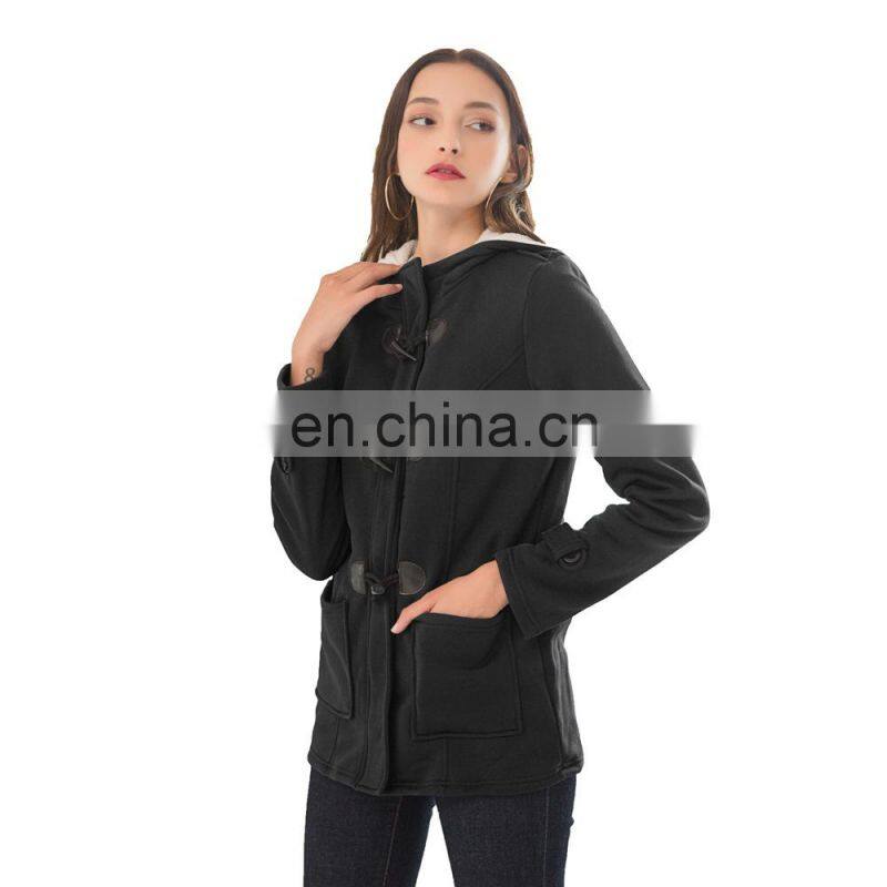 Wholesale custom women's jackets Mid-length Long sleeve Casual and comfortable Autumn and winter Loose Sports coat