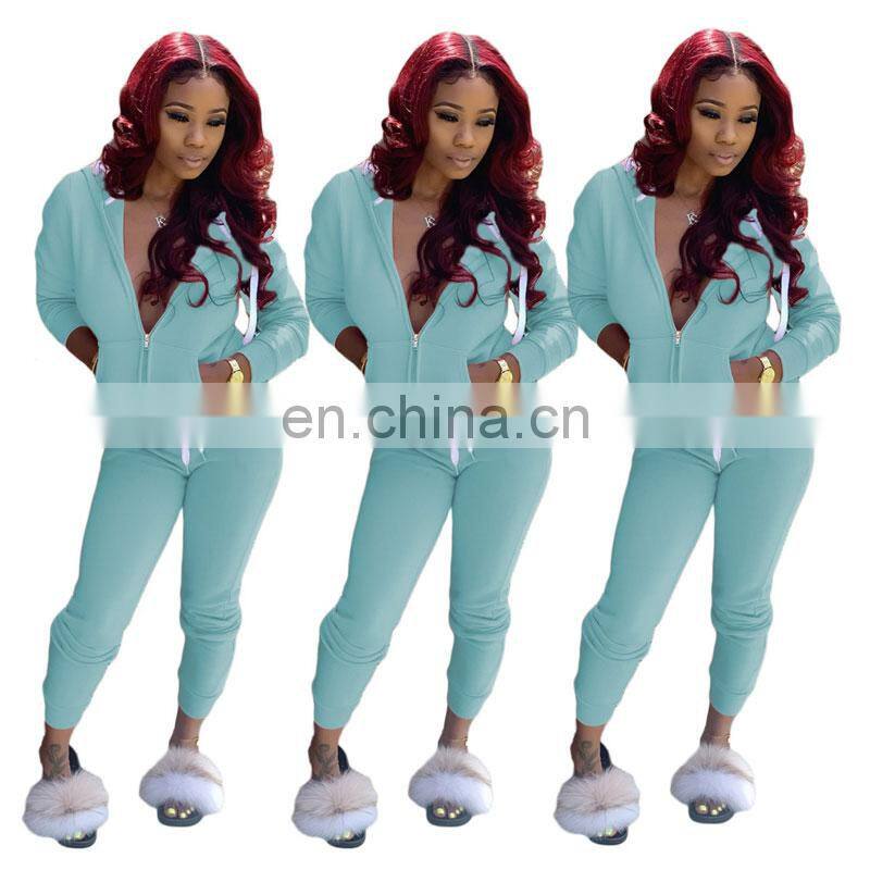 Manufacturers wholesale plus size women's spring and autumn home wear casual 2-piece suit custom sports suit S-5XL
