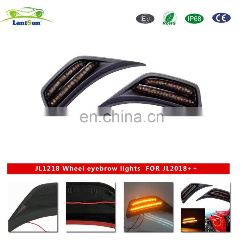 JL1218 ABS Yellow Wheel Eyebrow Light for Jeep JL 2018+ Fender Flares lantsun