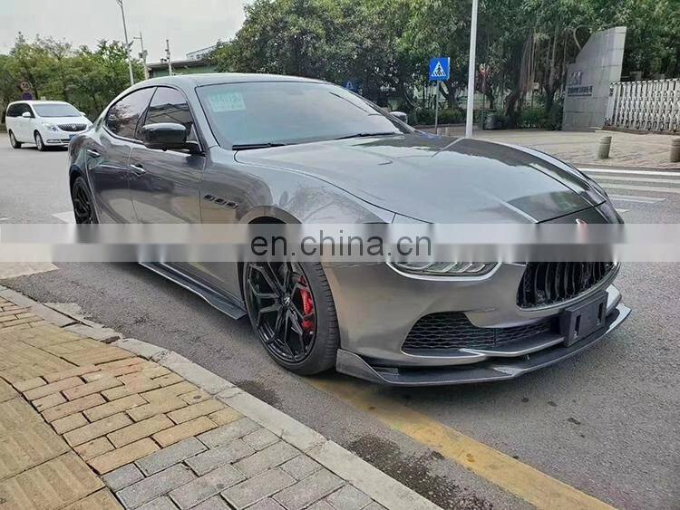 Runde Carbobn Fiber Material New Style Bodykit With Front Rear Lip Side Skirt Spoiler For Maserati Ghibli Body Kit