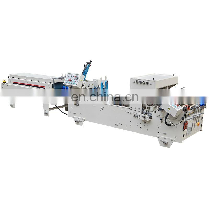UFG800B Automatic Anti-heat Hot Coffee Insulated Paper Cup Carton Sleeve Fan Folder Gluer Making Machine