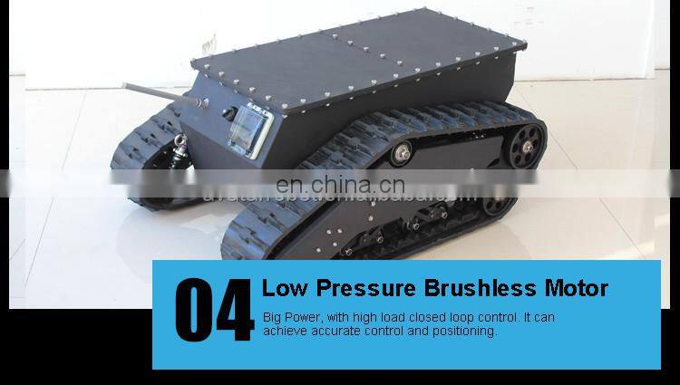 Best selling hot chinese products rover 5 rubber track tank chassis robot mobile car platform robotic wheel